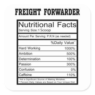 Freight Forwarder Square Sticker