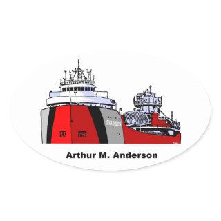 Freighter Arthur M. Anderson Oval Sticker