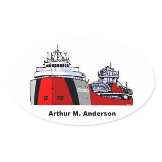 Freighter Arthur M. Anderson Oval Sticker