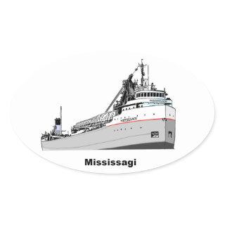 Freighter Mississagi Oval Sticker