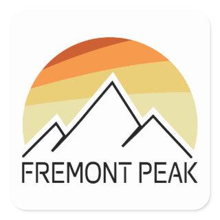 Fremont Peak Wyoming Retro Square Sticker