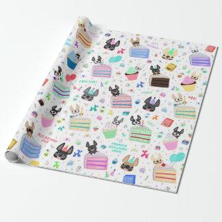 French Bulldog Birthday Gift Wrap