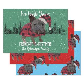 French Bulldog Christmas Personalized Dog Frenchie  Sheets