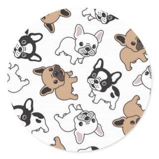 French Bulldog, Frenchie Accessories Classic Round Sticker
