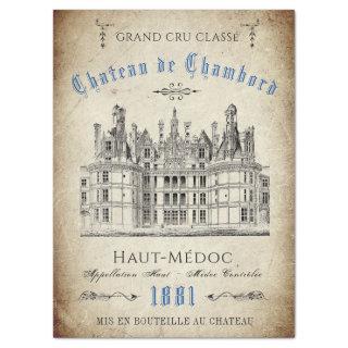 FRENCH CHATEAU VINYARD TISSUE PAPER