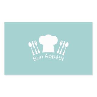 French Chef Bon Appetit Restaurant or Kitchen Rectangular Sticker