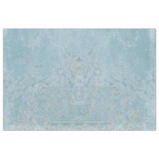 French Elegant Vintage Wallpaper Blue Decoupage Tissue Paper
