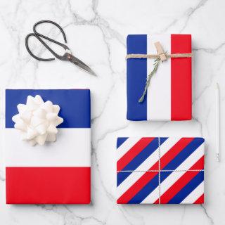 French Flag Patriotic Colors International Travel   Sheets