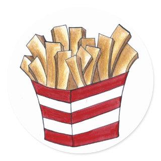 French Fry Fast Food Fries Foodie Potato Stickers