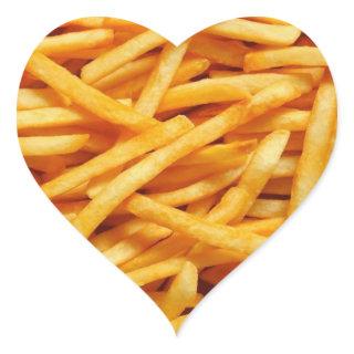 French Fry Heart Sticker