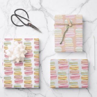 French Macarons Watercolor Hand-painted  Sheets