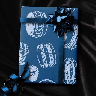 French Pastries Pattern | Classic Blue Sweet Treat