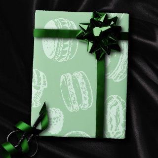 French Pastries Pattern | Neo Mint Green Sweets