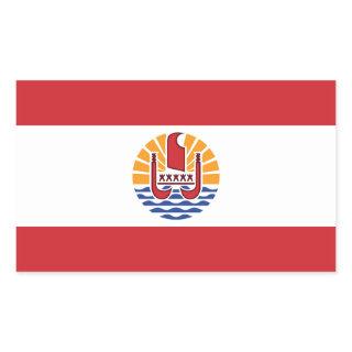 French Polynesia Flag Rectangular Sticker