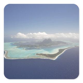 French Polynesia, Tahiti, Bora Bora. The Square Sticker