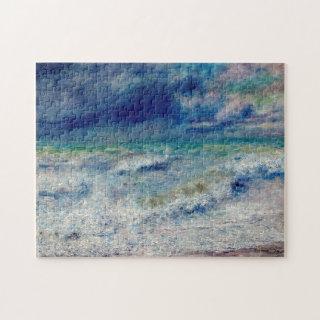 FRENCH SEASCAPE PAINTING BY RENOIR JIGSAW PUZZLE