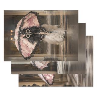 French Standard Poodle Fashion Runway Decoupage   Sheets