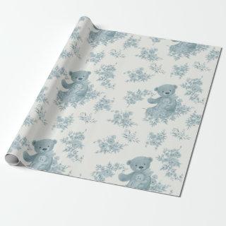 French Toile Bear and Bunny