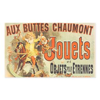 French Toy Joets Friends Poster Rectangular Sticker