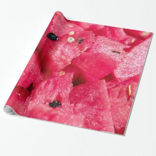 fresh fruity photo of sliced watermelon salad
