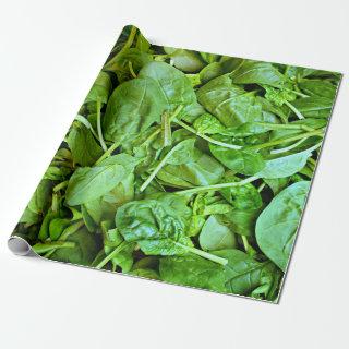 Fresh green spinach salad pattern