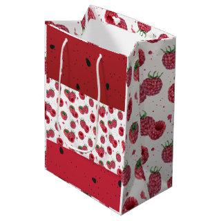 fresh juicy raspberries medium gift bag