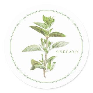 FRESH OREGANO Small Round Stickers