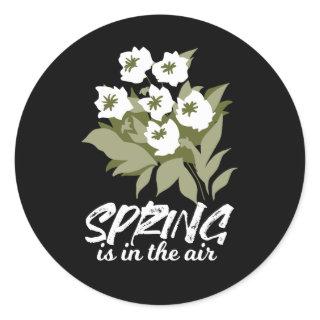 Fresh Spring Bouquet Art - 'Spring is in the Air'  Classic Round Sticker