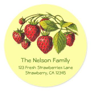 Fresh Strawberries Address Label