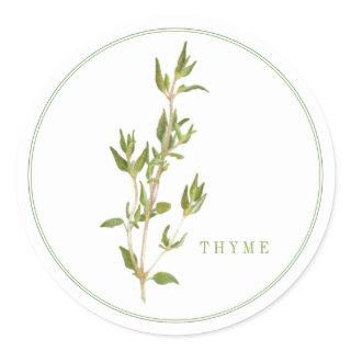 FRESH THYME Large Round Stickers