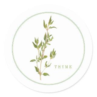 FRESH THYME Small Round Stickers