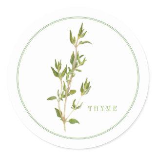 FRESH THYME Small Round Stickers