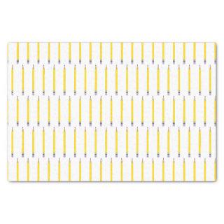 Freshly Sharpened Yellow Pencil Pattern Tissue Paper