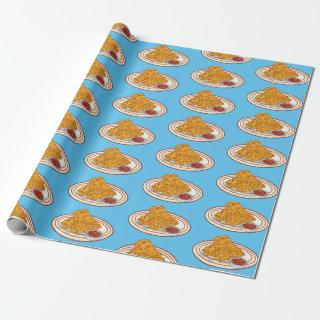 Fried chicken cartoon illustration