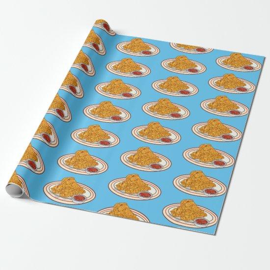 Fried chicken cartoon illustration