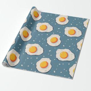 Fried Eggs on Blue