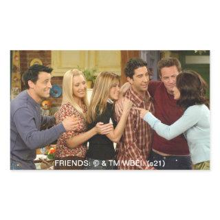 FRIENDS™ | Cast Thanksgiving Group Hug Rectangular Sticker