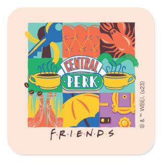 FRIENDS™ | Central Perk Vibrant Graphic Square Sticker