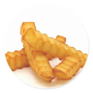 Fries Classic Round Sticker