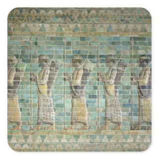 Frieze of archers square sticker
