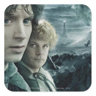 FRODO™ and Samwise Close Up Square Sticker