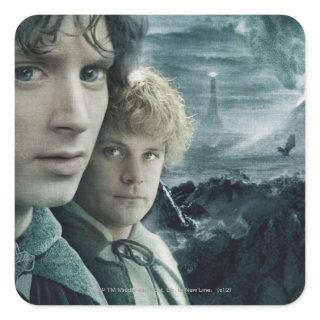 FRODO™ and Samwise Close Up Square Sticker