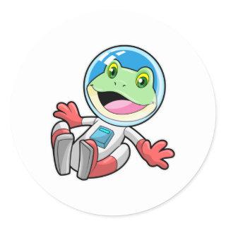Frog Astronaut Costume Space Classic Round Sticker