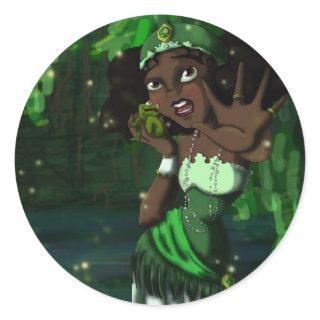 Frog Princess Classic Round Sticker