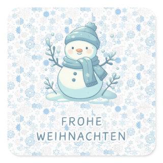 FROHE WEIHNACHTEN GERMAN STICKER
