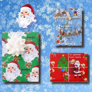 From Santa Claus Add Kid's Name Christmas 3  Sheets