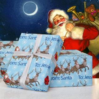 From Santa Claus Christmas Add Child's Name Snow