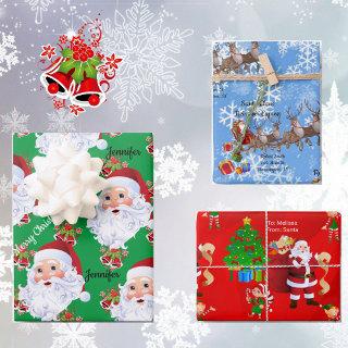 From Santa Claus Personalize Kids Names Christmas  Sheets