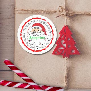 From Santa Claus Special Delivery For Children Classic Round Sticker