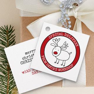 From Santa Special Delivery Personalized Favor Tags